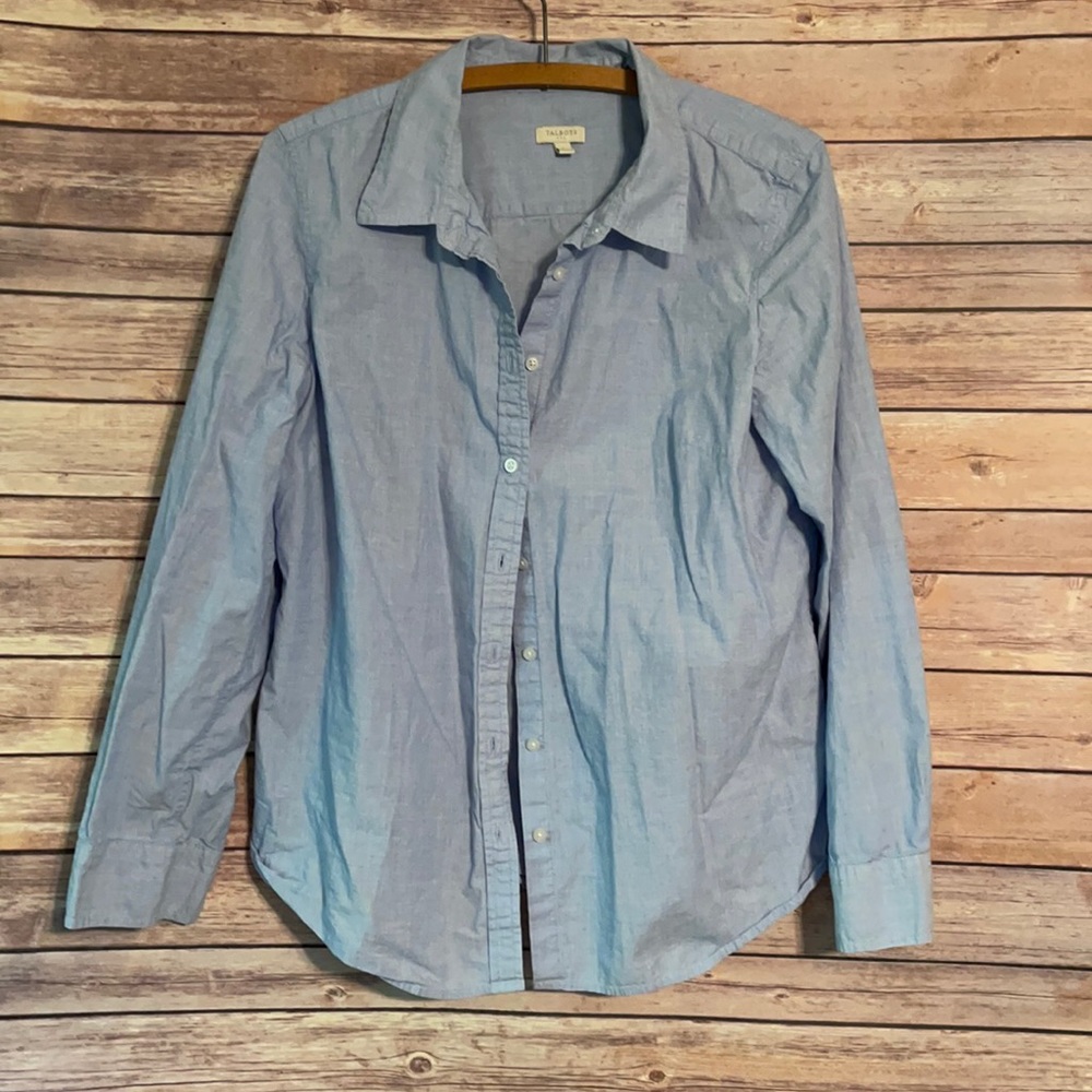 Blue button down